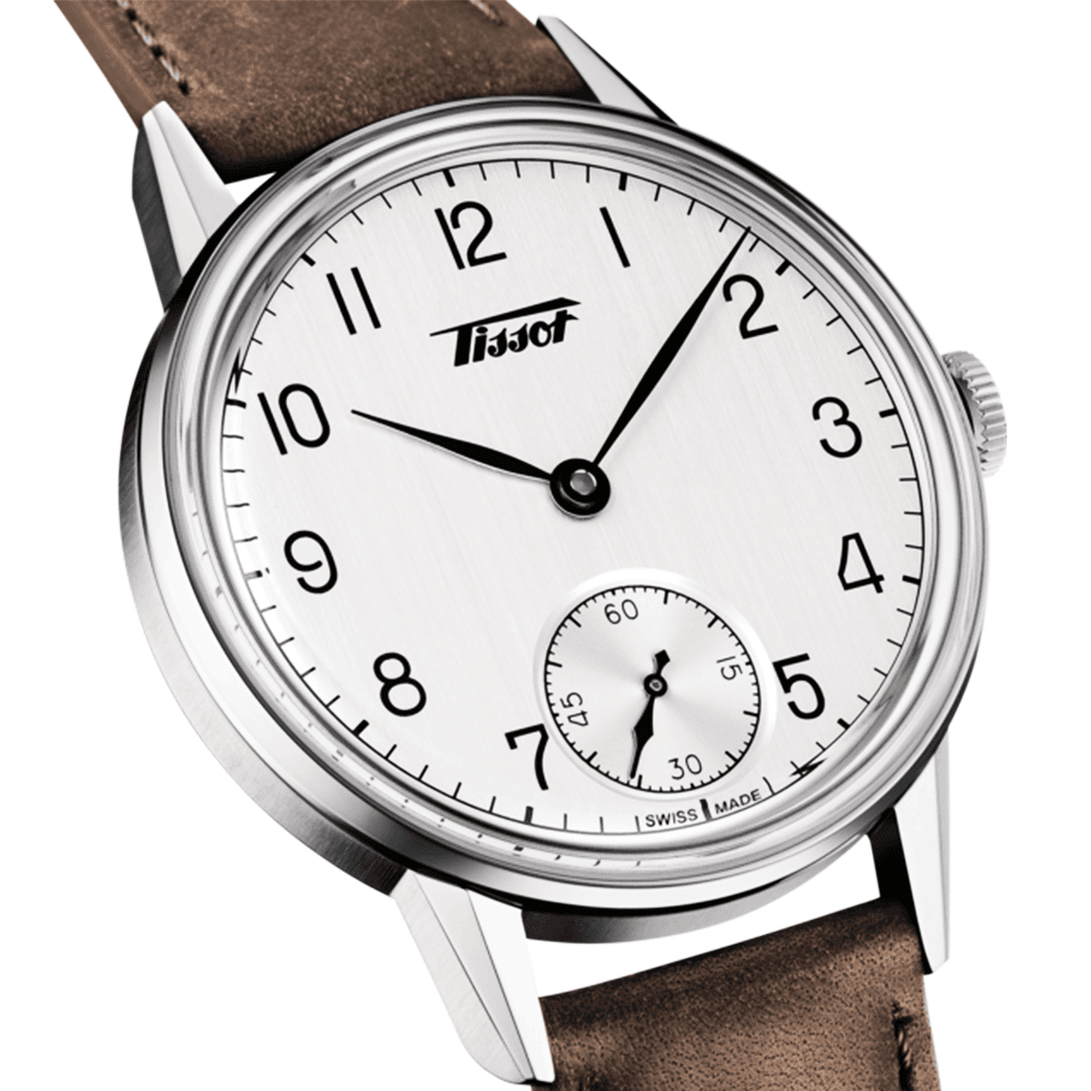 Heritage Petite Seconde 42mm Silver Dial & Brown Leather Strap Watch