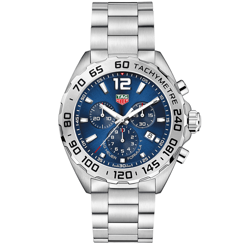 Formula 1 43mm Blue Dial Men's Chronograph Bracelet Watch