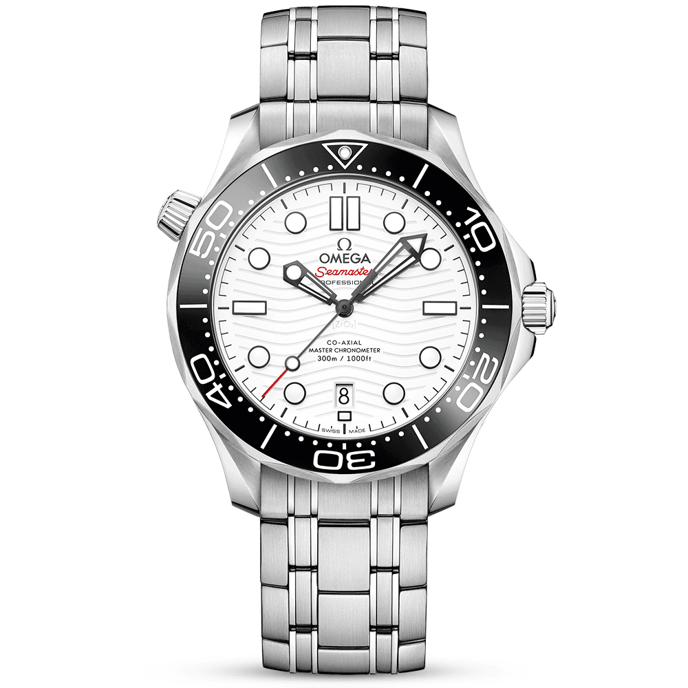 Seamaster Diver 300m 42mm White Dial Men's Bracelet Watch