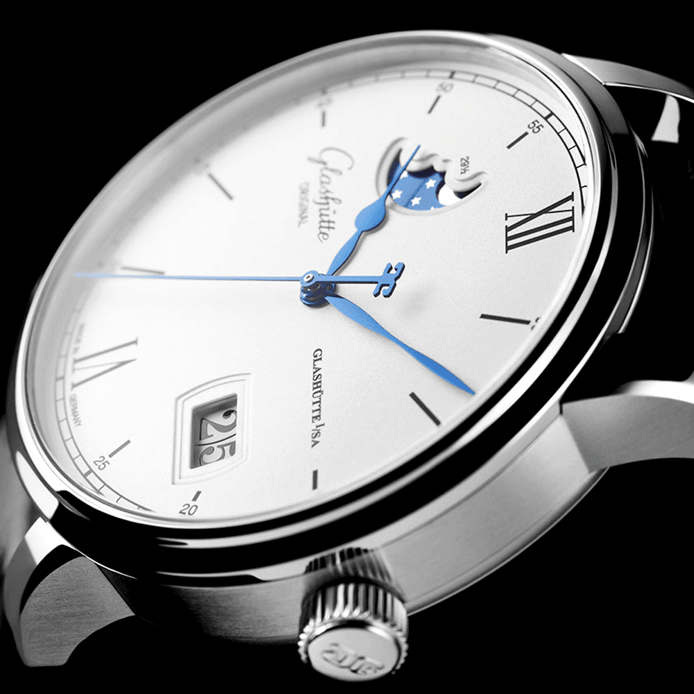 Senator Excellence 40mm Steel & Silver Dial Automatic Watch