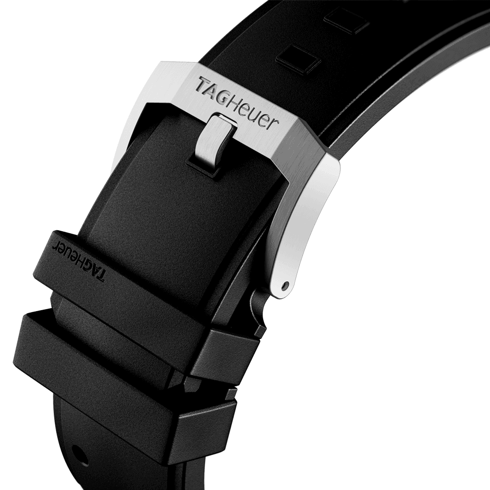 Formula 1 43mm Black Dial Quartz Chronograph Rubber Strap Watch