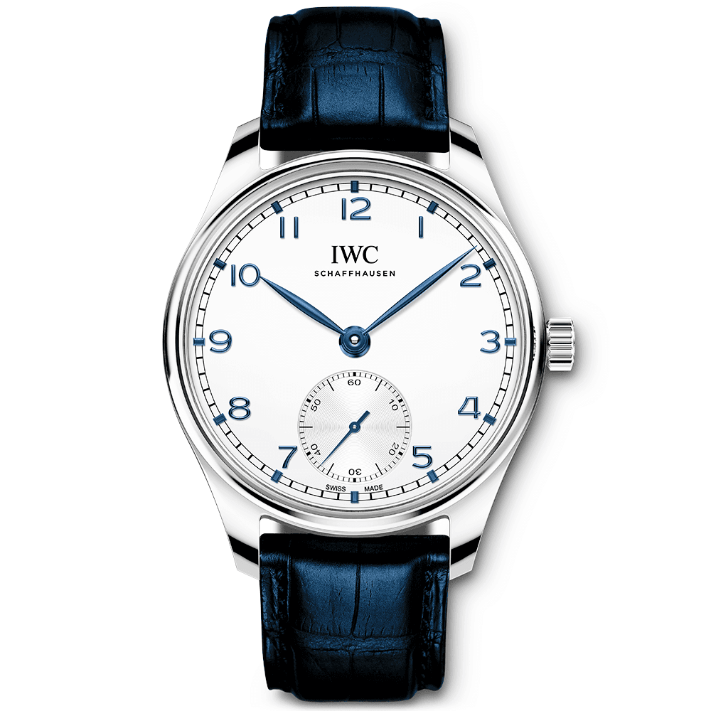 Portugieser 40mm Silver/Blue Dial Men's Automatic Strap Watch