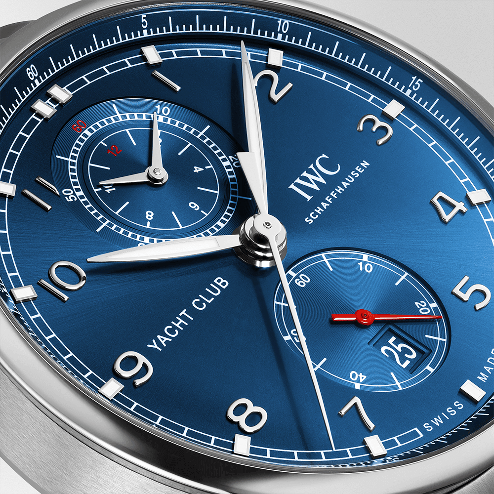 Portugieser Yacht Club 44mm Blue Dial Men's Chronograph Watch