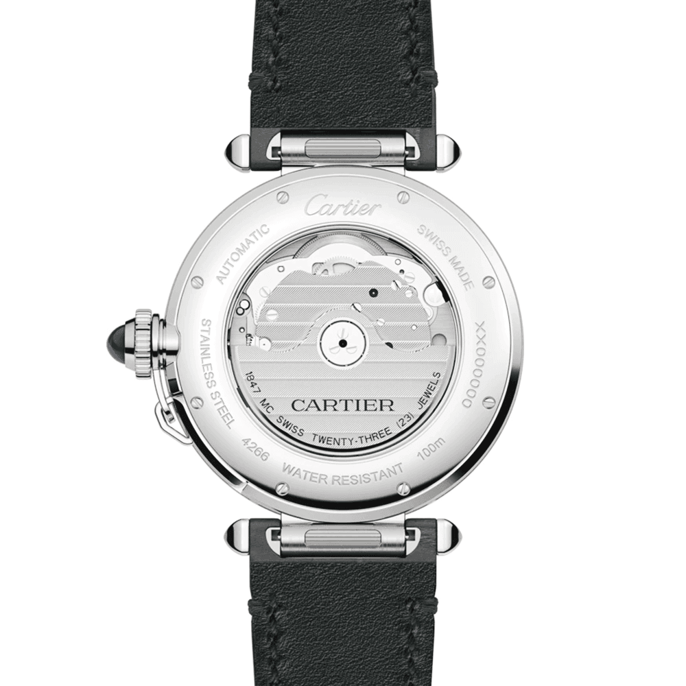 Pasha de Cartier 41mm Interchangeable Leather Strap Men's Automatic Watch