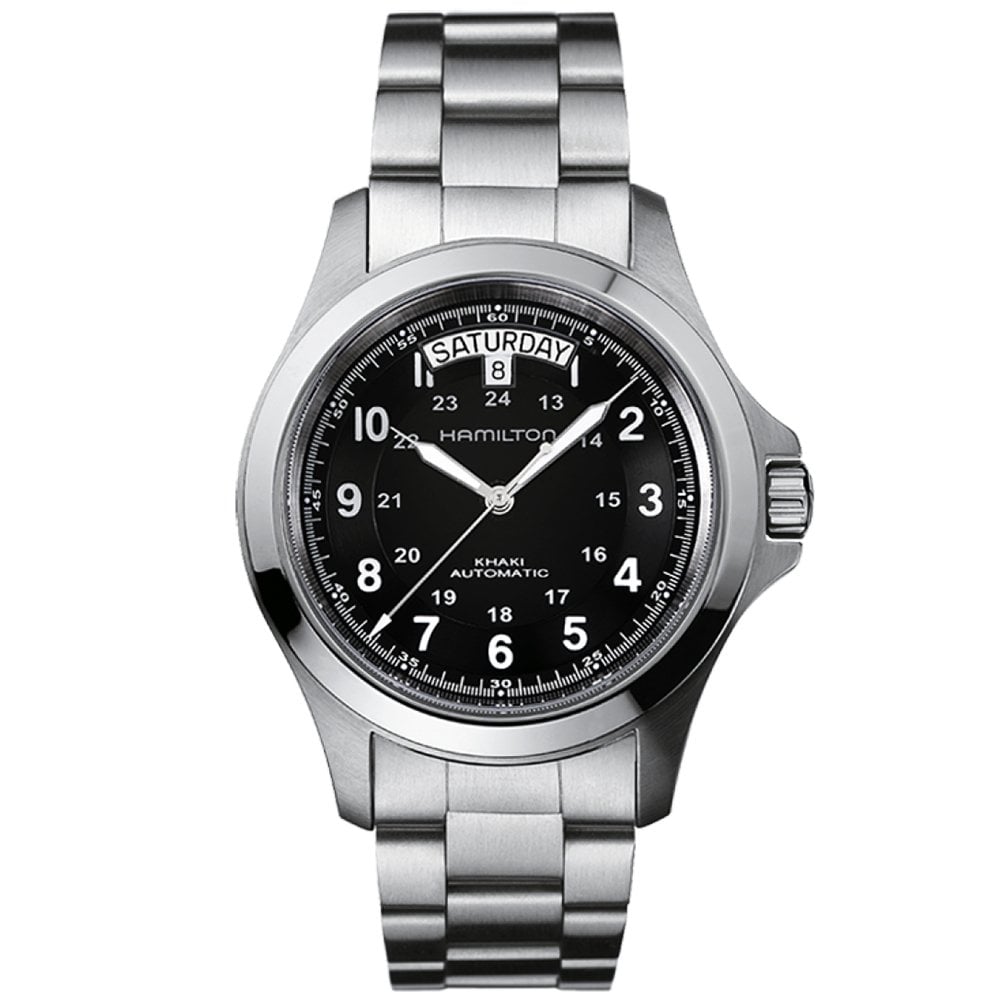Khaki Field King 40mm Black Dial Bracelet Automatic Watch