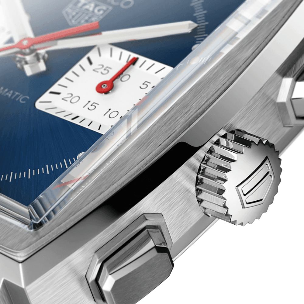 Monaco 39mm Automatic Chronograph Blue Dial Men's Bracelet Watch