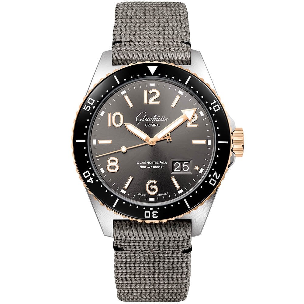 Spezialist SeaQ 43mm Two-Tone Men's Automatic Fabric Strap Watch