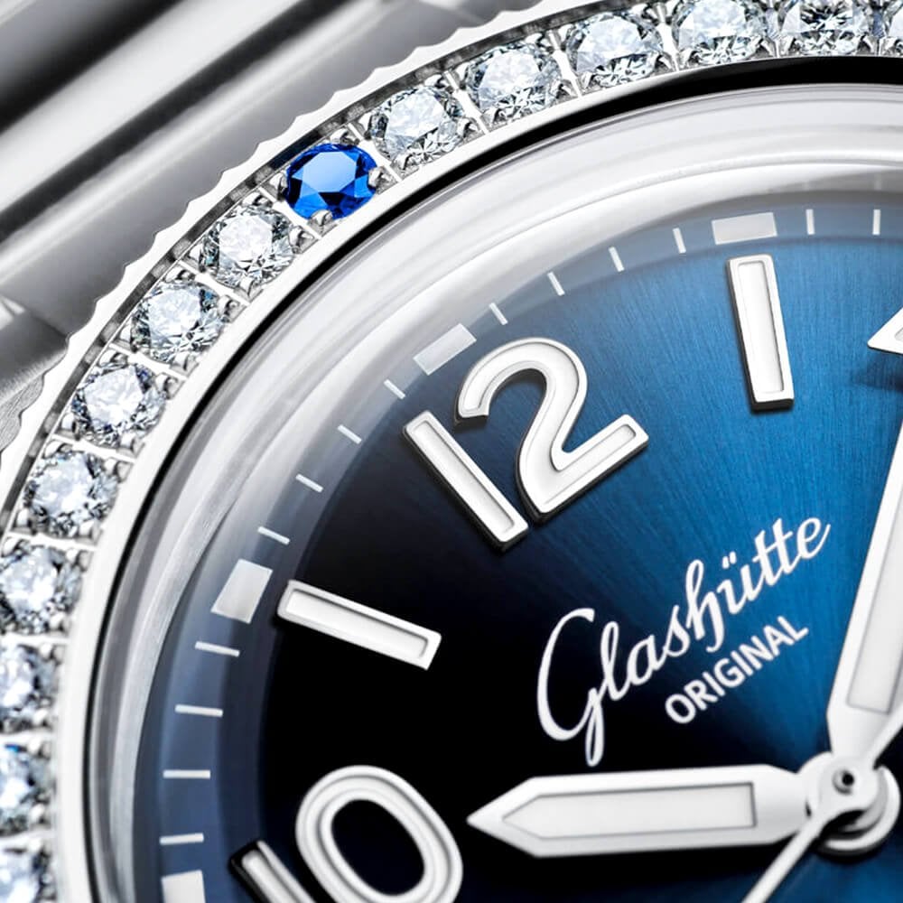 Spezialist SeaQ 39mm Blue Dial Diamond & Sapphire Set Automatic Watch