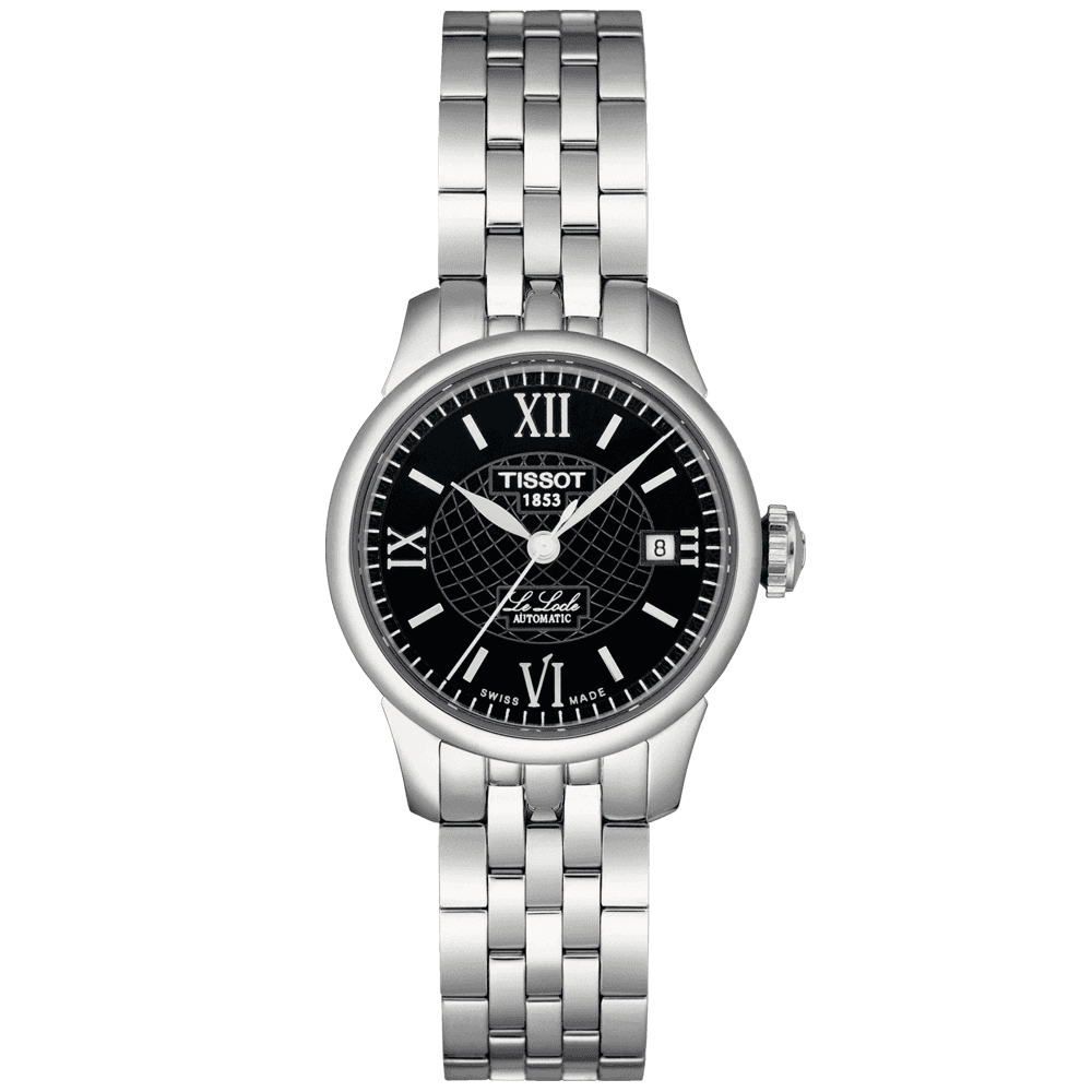 Le Locle Automatic Lady Small Black Dial Bracelet Watch