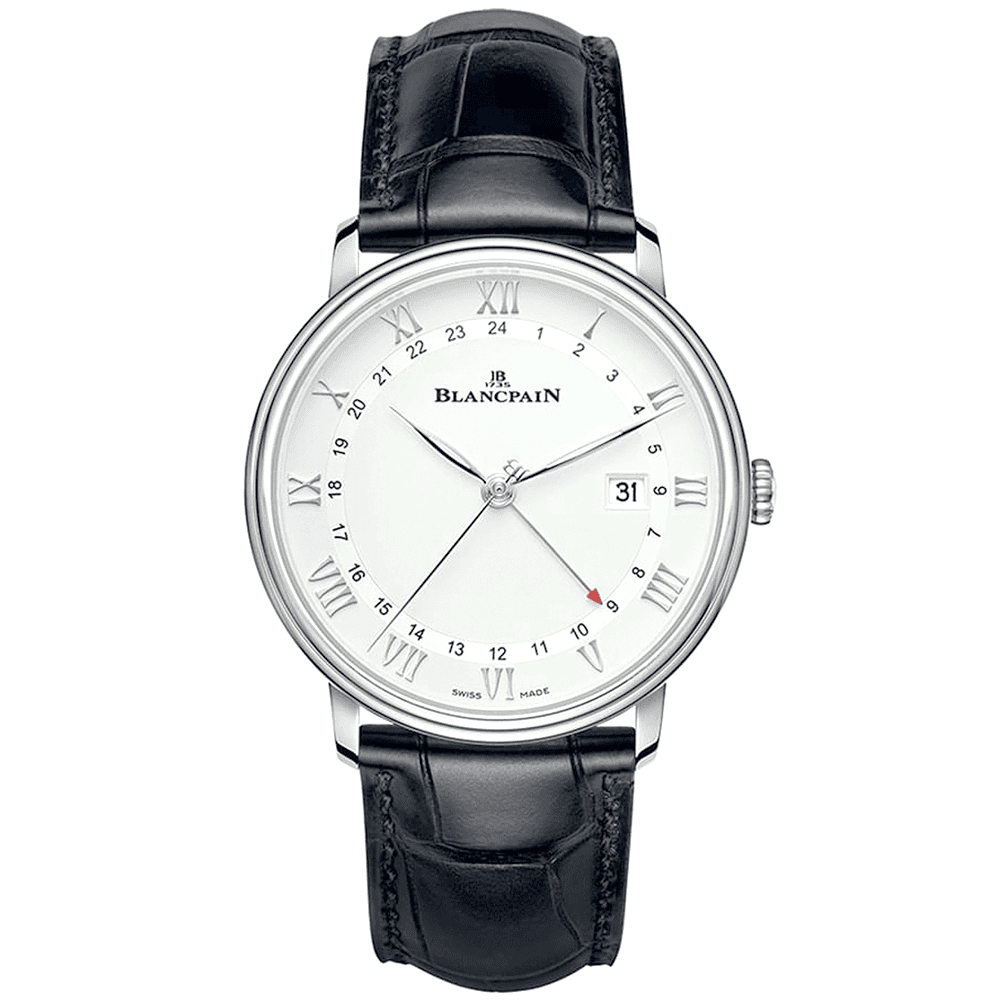 Villeret GMT Date 40mm White Roman Dial Automatic Watch