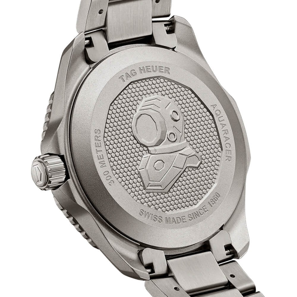 Aquaracer 43mm Titanium Green Dial & Ceramic Bezel Men's Bracelet Watch