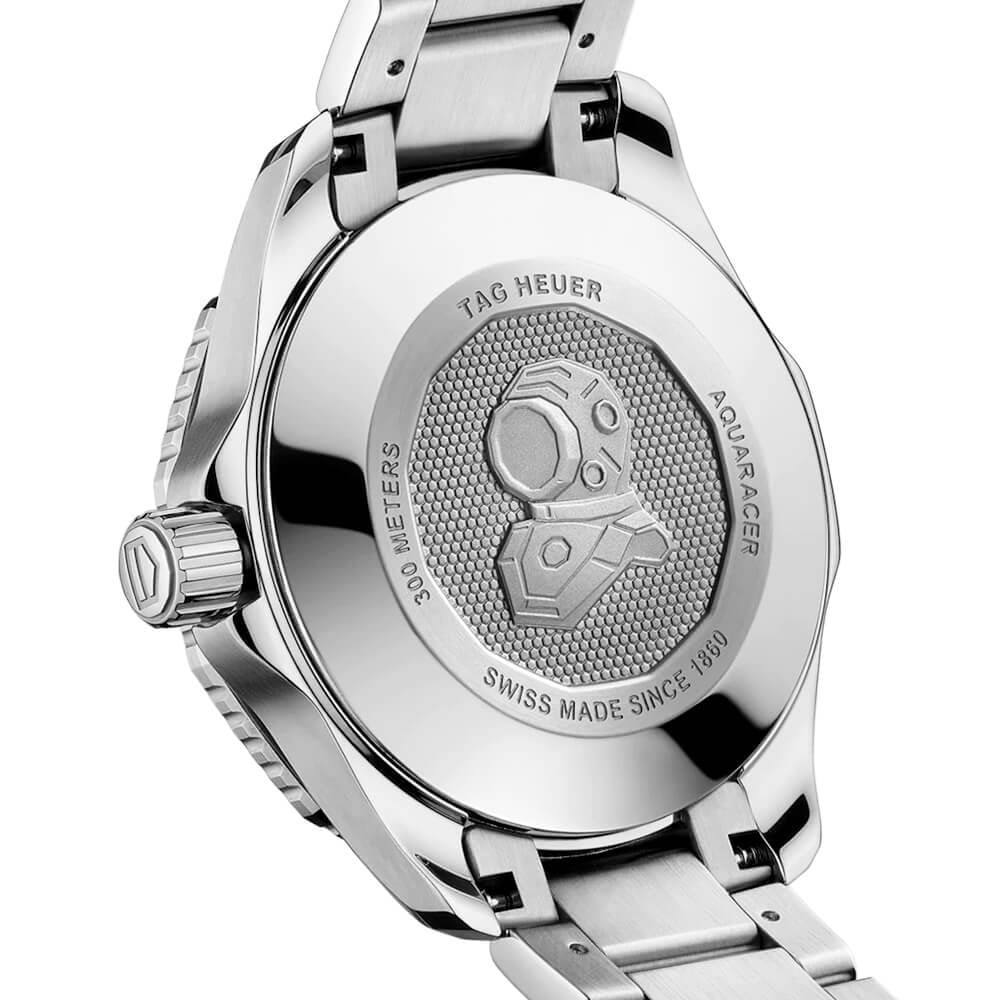 Aquaracer 36mm Black Dial & Ceramic Bezel Ladies Automatic Bracelet Watch
