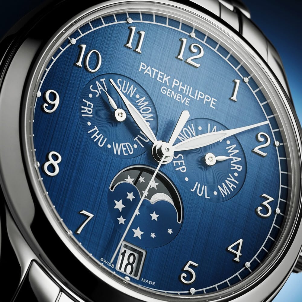 Complications Annual Calendar 38mm Blue Dial Automatic Bracelet Watch