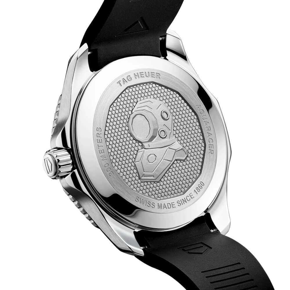 Aquaracer 43mm Black Dial & Ceramic Bezel Men's Automatic Strap Watch