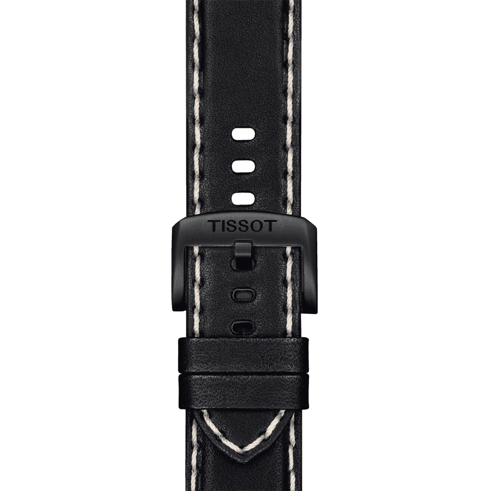 Chrono XL Vintage Black PVD Quartz Strap Watch