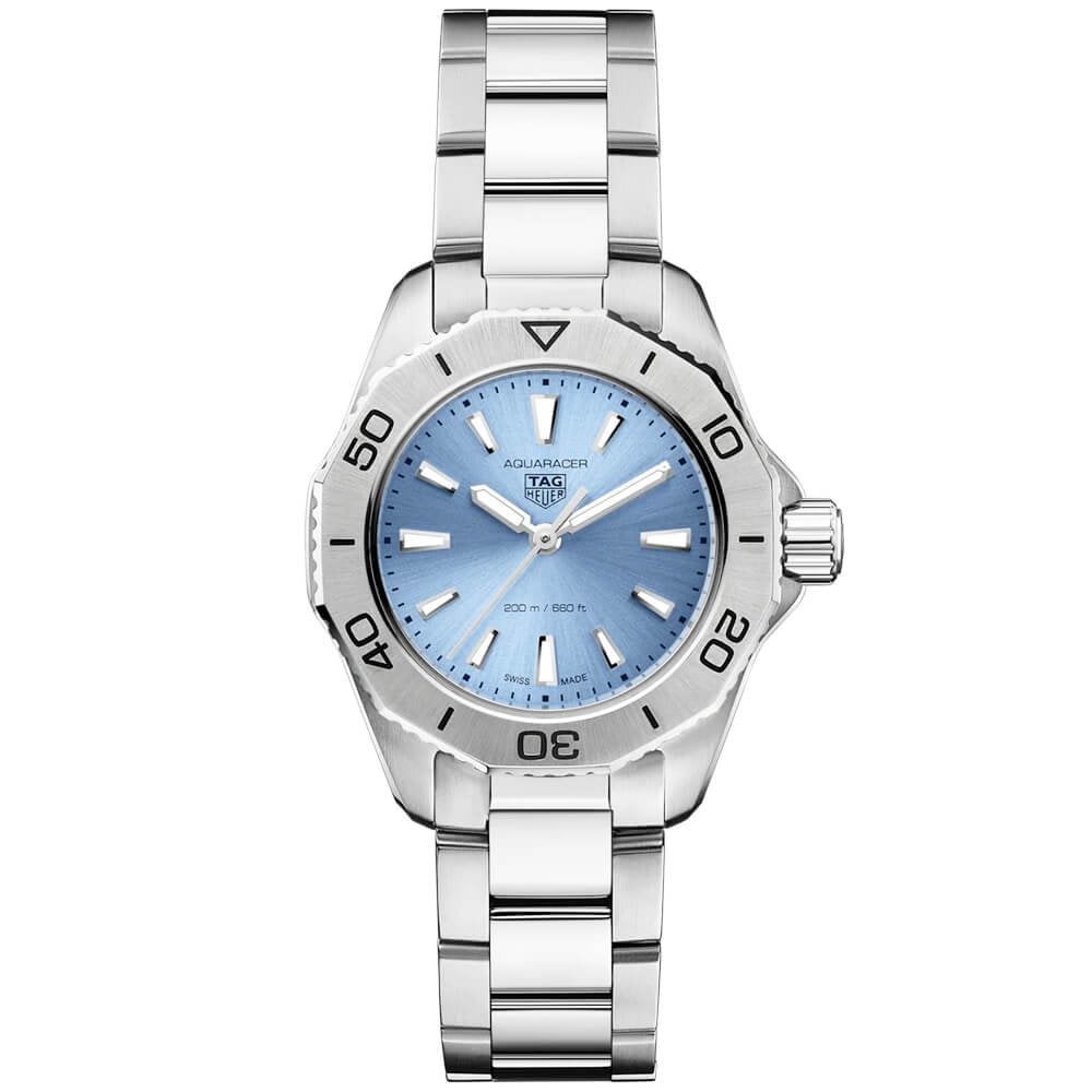 Aquaracer Professional 200 30mm Light Blue Dial Ladies Bracelet Watch