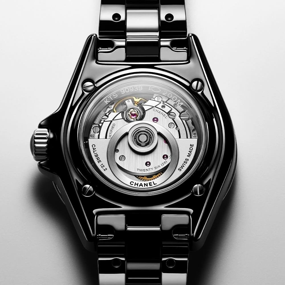 J12 33mm Black Ceramic Automatic Bracelet Watch
