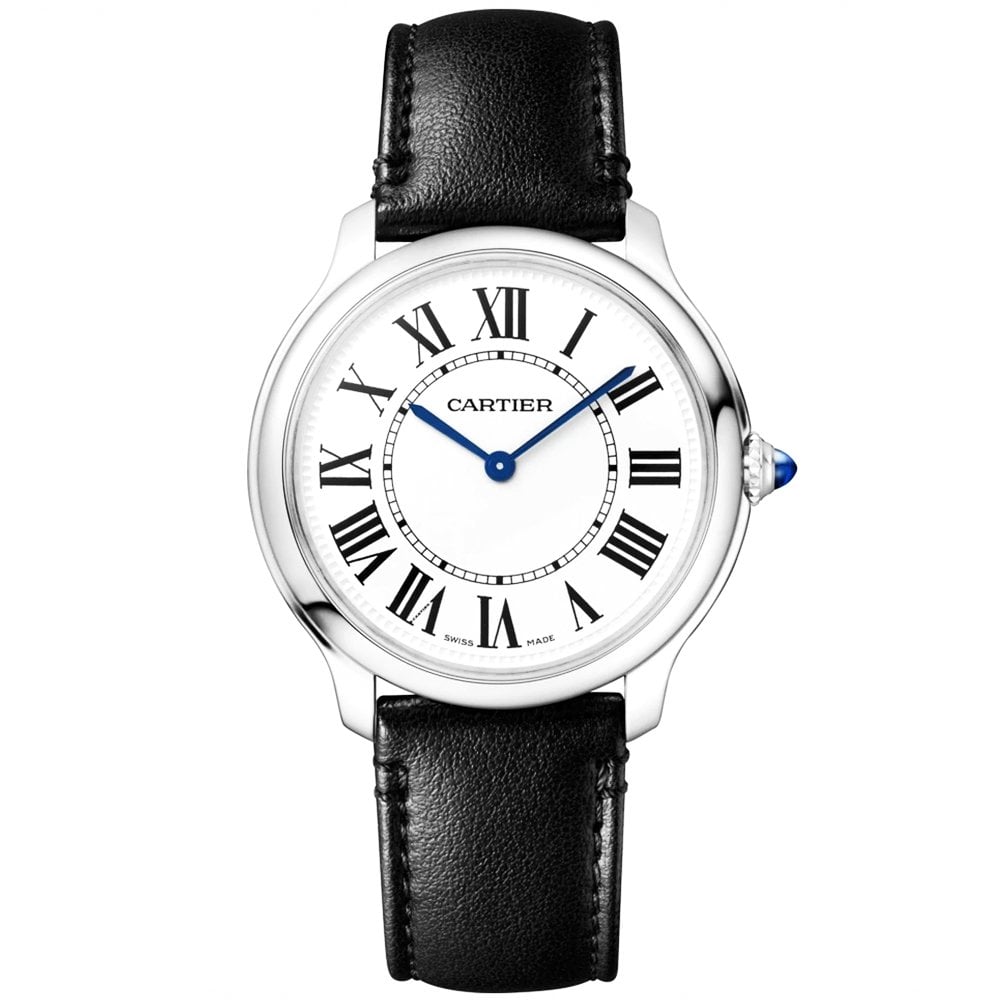 Ronde Must de Cartier 36mm Leather Strap Watch