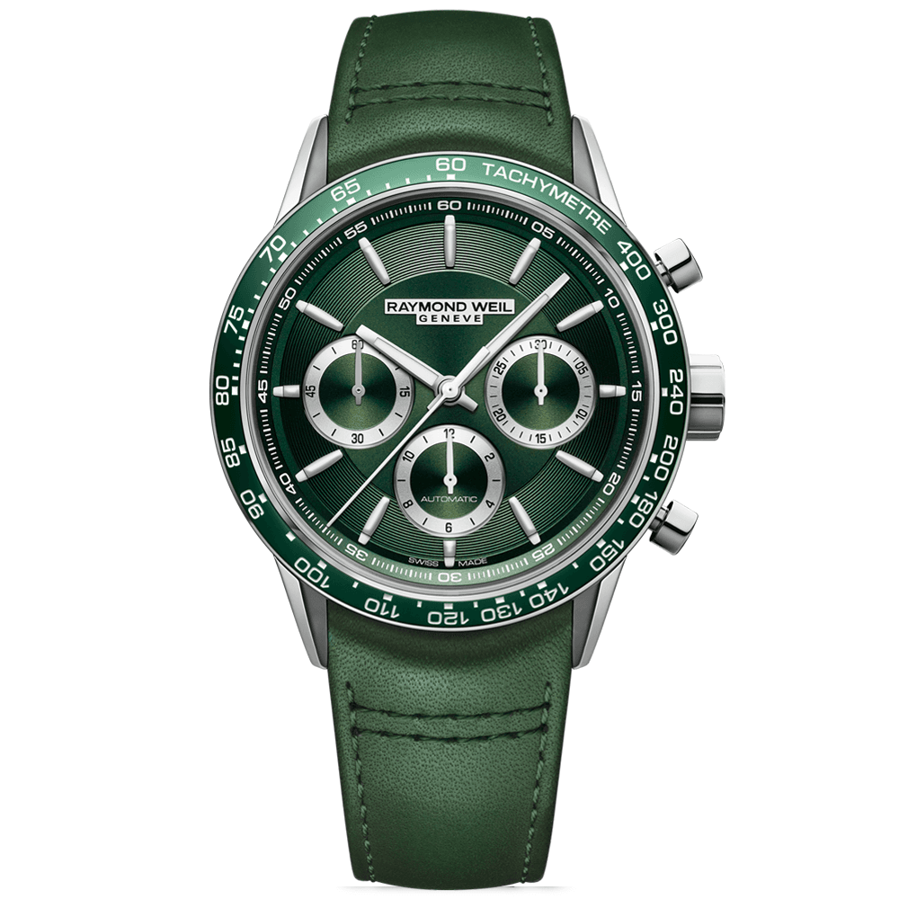 Freelancer Men's Automatic Green Dial Chronograph Watch