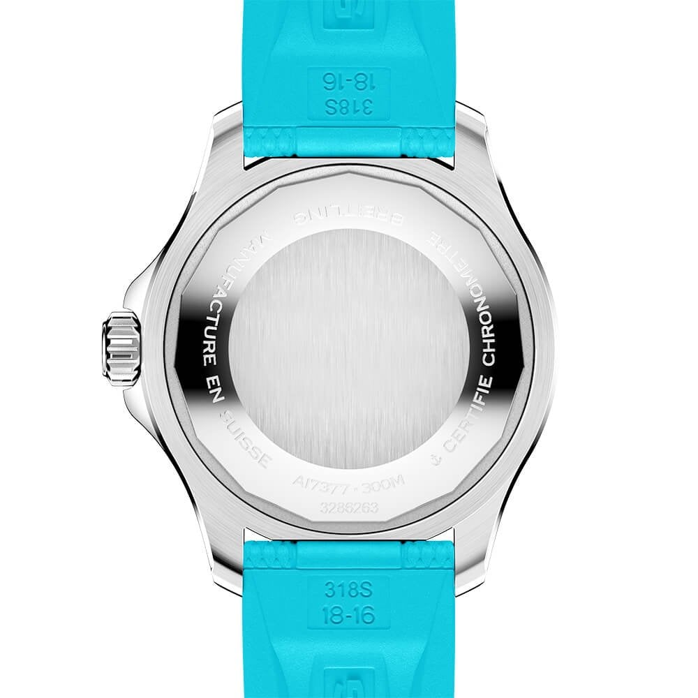Superocean 36mm Turquoise Dial Ladies Automatic Strap Watch