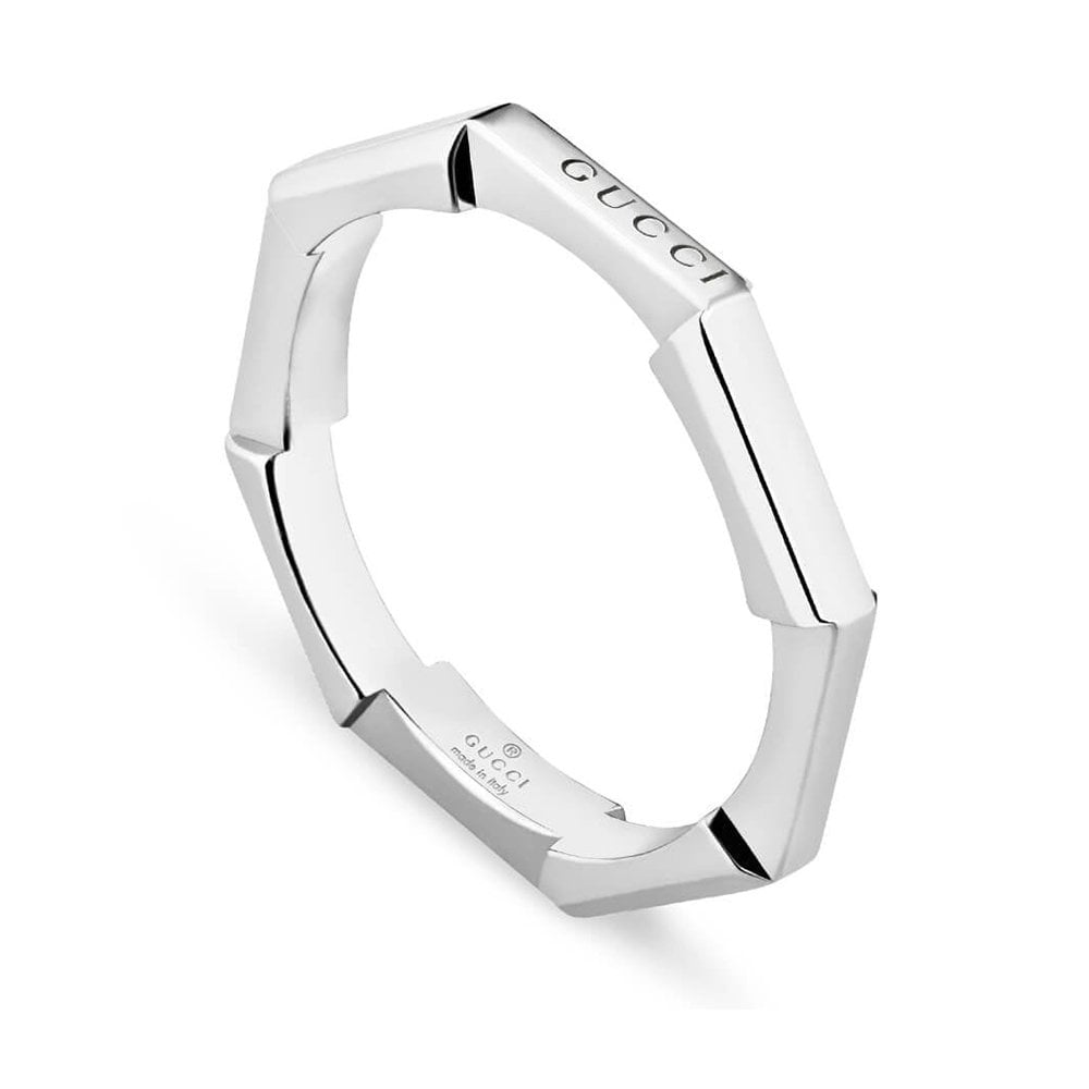 Gucci Link to Love 18ct White Gold Mirrored Ring