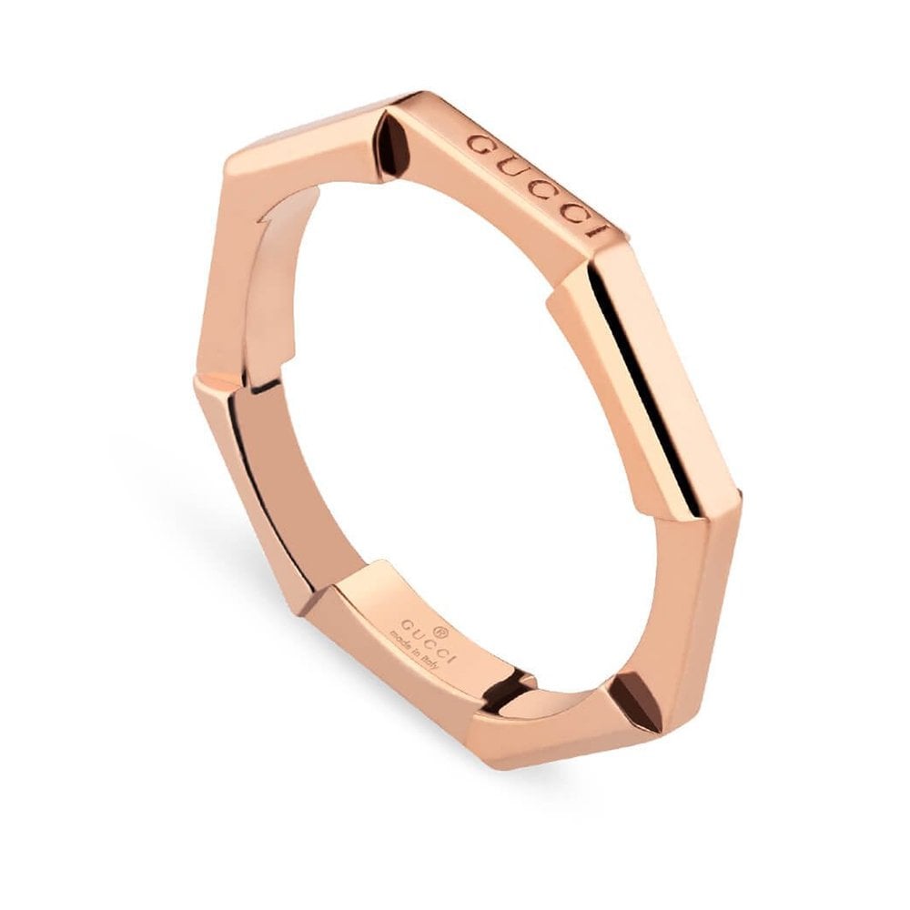 Gucci Link to Love 18ct Rose Gold Mirrored Ring