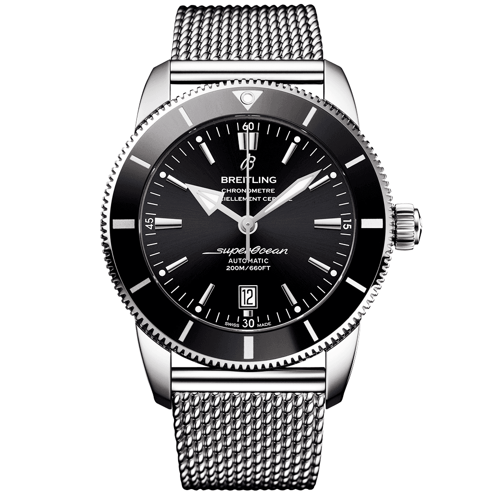 Superocean Heritage II 46mm Black Dial Men's Bracelet Watch