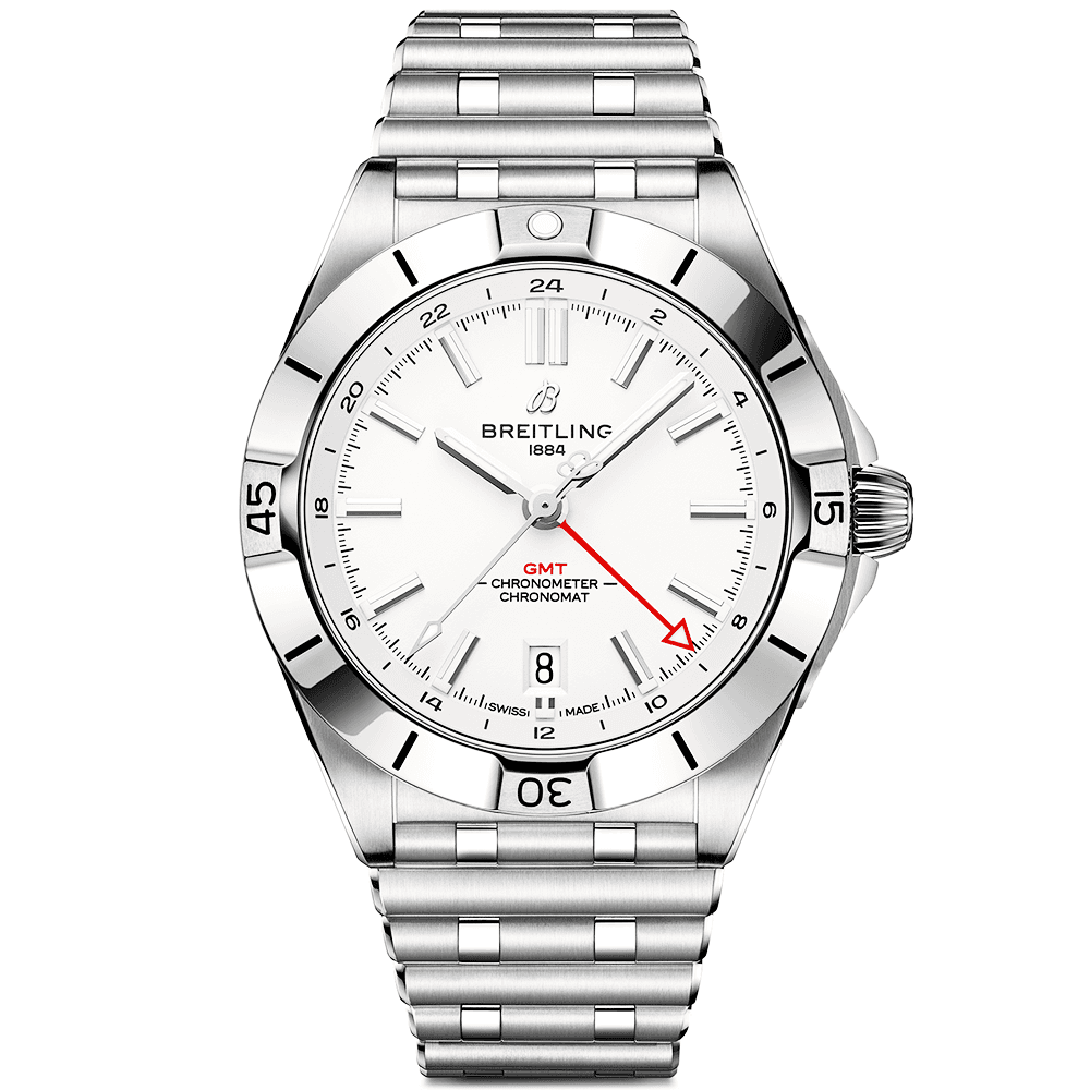 Chronomat GMT 40mm White Dial Men's Automatic Bracelet Watch