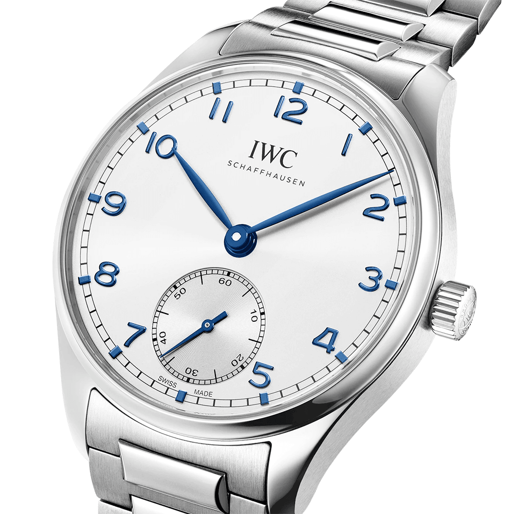 Portugieser 40mm Silver/Blue Dial Men's Automatic Bracelet Watch