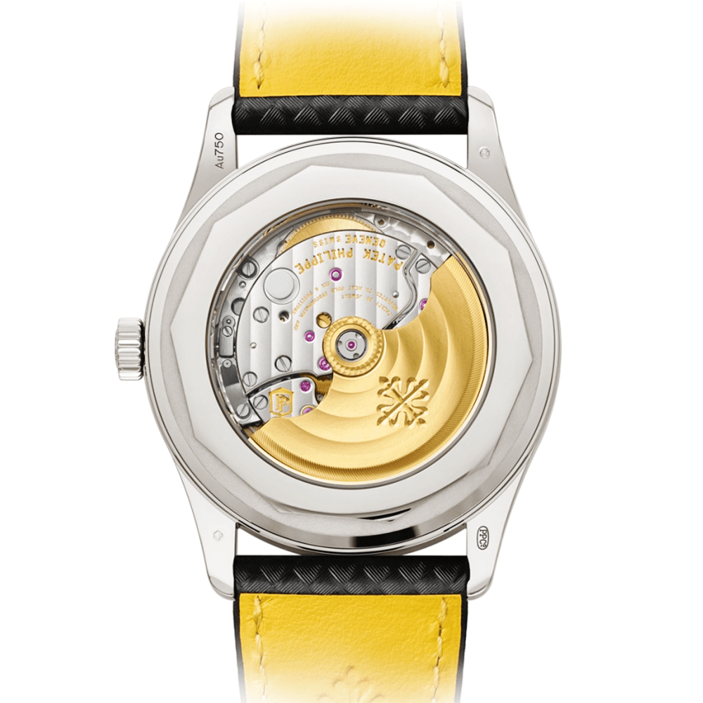 Calatrava 18ct White Gold 40mm Ebony/Yellow Dial Men's Automatic Watch