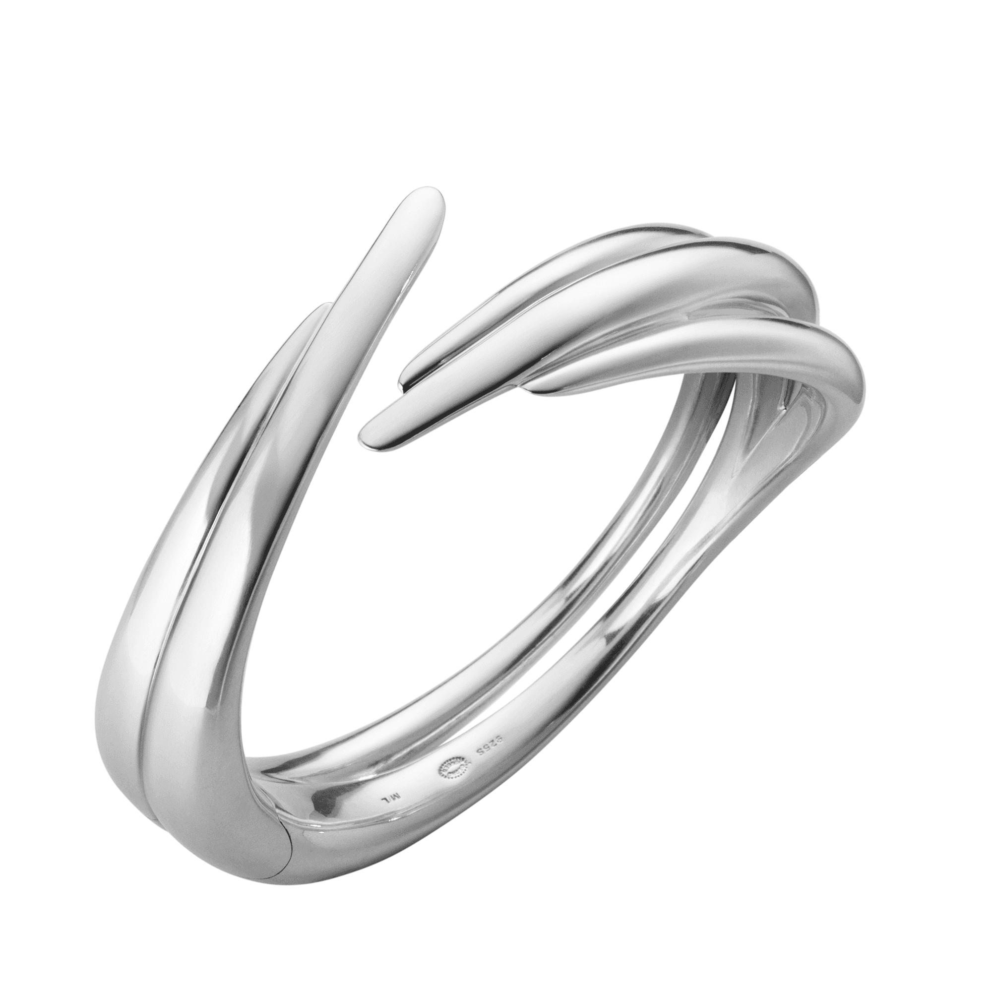 Arc Sterling Silver Bangle