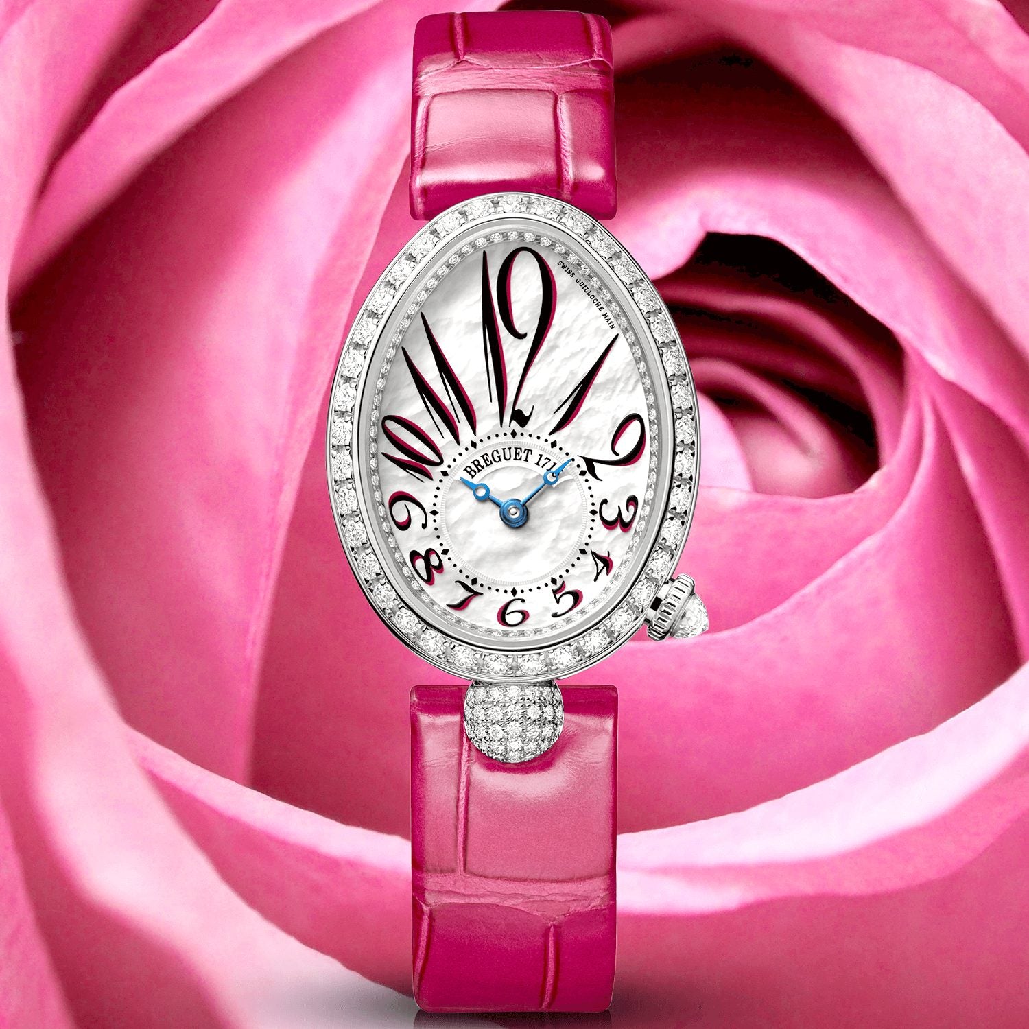WOTW: Breguet Reine de Naples Pink Leather Strap Watch