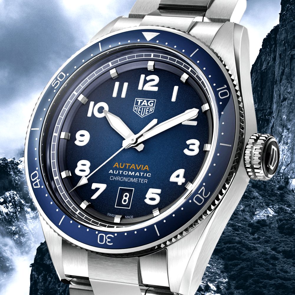 WOTW: TAG Heuer Autavia Smoked Blue Dial Men's Automatic Watch