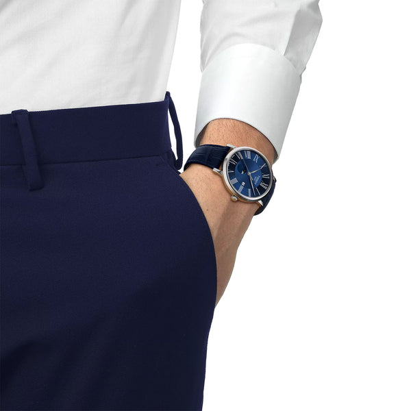 Tissot Carson Premium 40mm Moonphase Gents Quartz Strap Watch - Berry's Jewellers