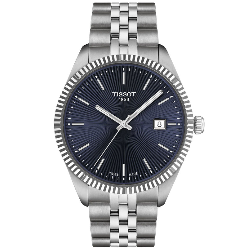 Tissot Ballade 40mm Blue Dial Bracelet Watch - Berry's Jewellers