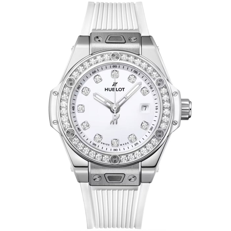 Hublot Big Bang One Click Steel Diamond Dot 33mm Strap Watch - Berry's Jewellers