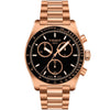 Tissot PR516 40mm Black Dial Mens PVD  Rose Gold Chronograph Watch - Berry's Jewellers