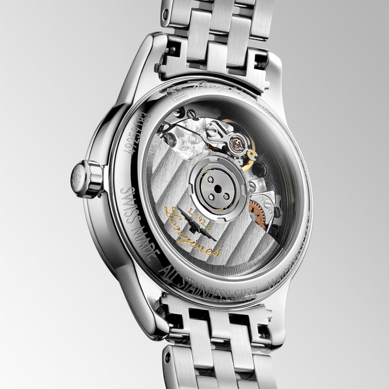 Longines Flagship 30mm Black Dial Stainless Steel Bracelet Watch - Berry's Jewellers