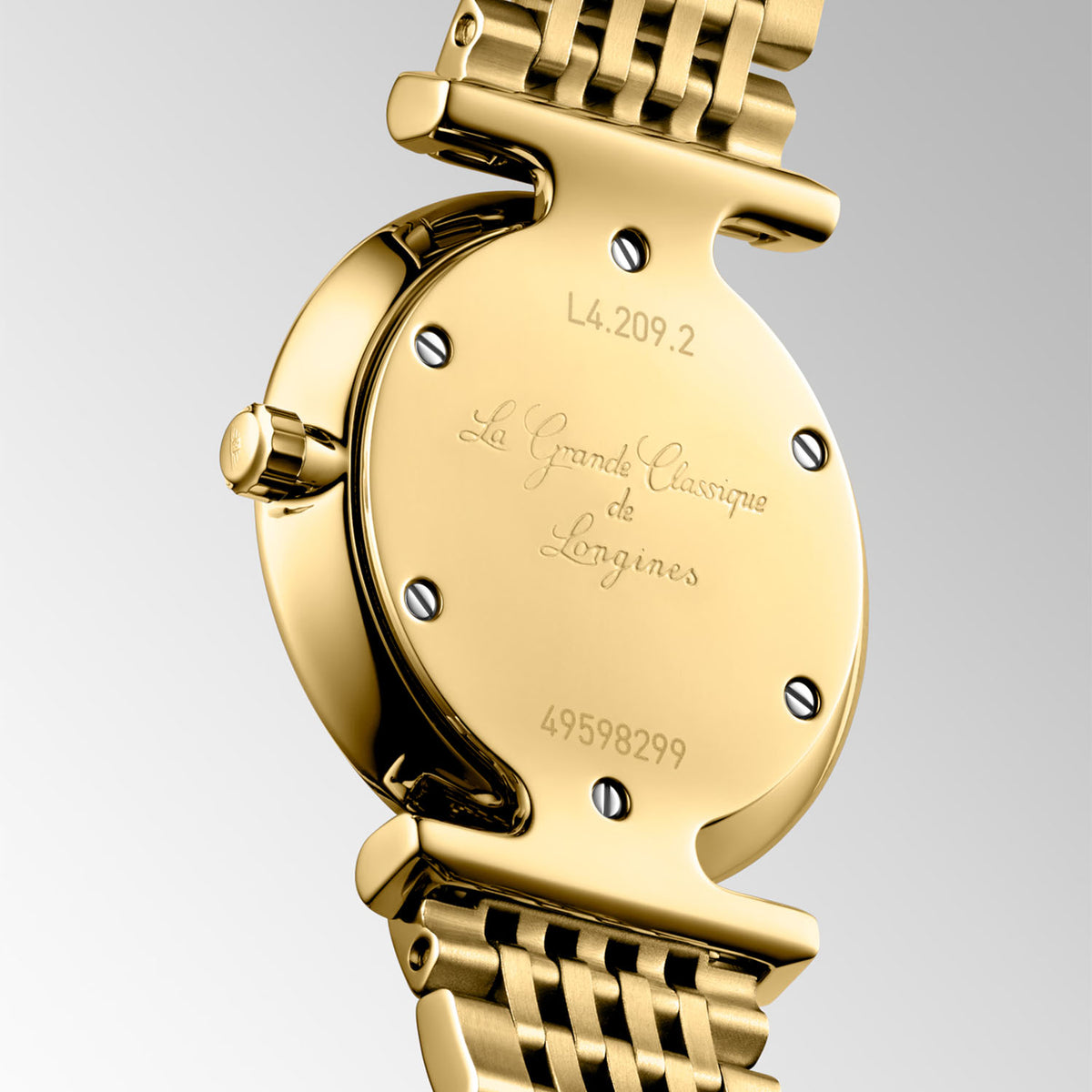 Longines La Grande 24mm Classique Gold PVD Diamond Dial Ladies Bracelet Watch - Berry's Jewellers