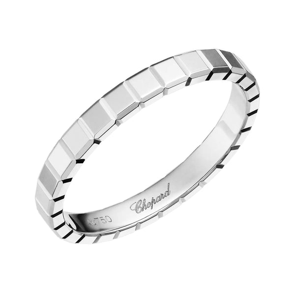 Chopard 18ct White Gold Ice Cube Slim Ring - Berry's Jewellers