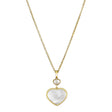 18ct Yellow Gold Happy Hearts Mother of Pearl & Diamond Pendant