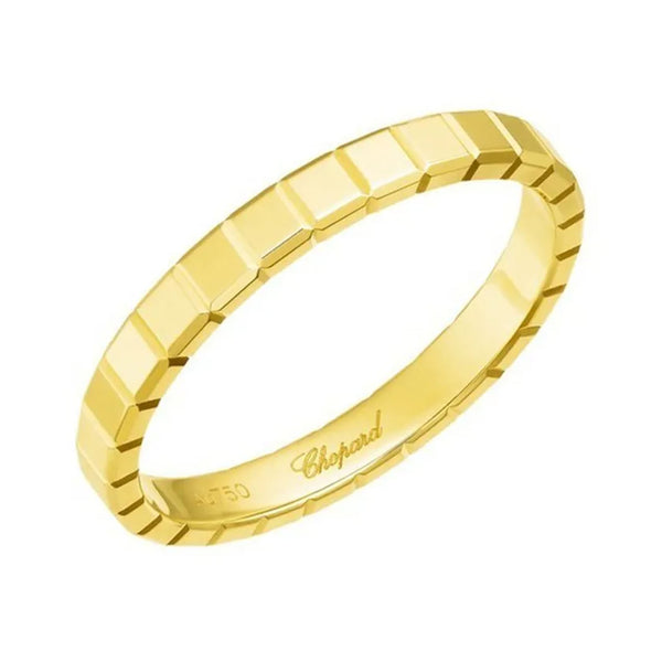 Chopard 18ct Yellow Gold Ice Cube Slim Ring - Berry's Jewellers
