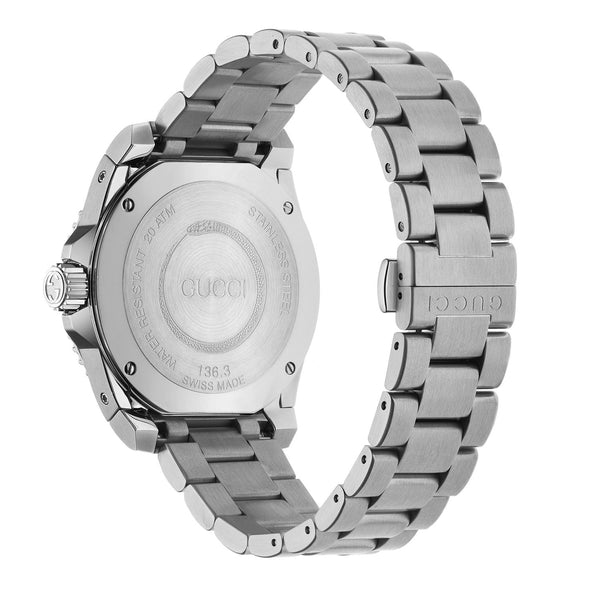 Gucci Gucci Dive Quartz 40mm Stainless Steel Black Dial Bracelet Watch - Berry's Jewellers