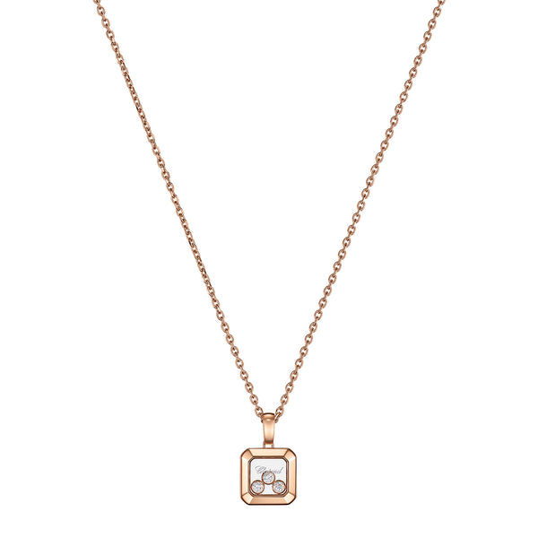 Chopard 18ct Rose Gold Happy Diamonds Icons Pendant - Berry's Jewellers