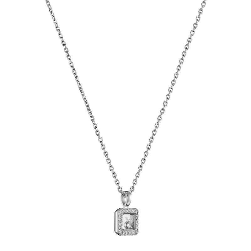 Chopard 18ct White Gold Happy Diamonds Icons Pendant - Berry's Jewellers