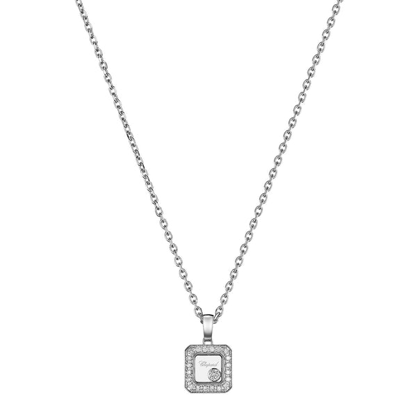 Chopard 18ct White Gold Happy Diamonds Icons Pendant - Berry's Jewellers