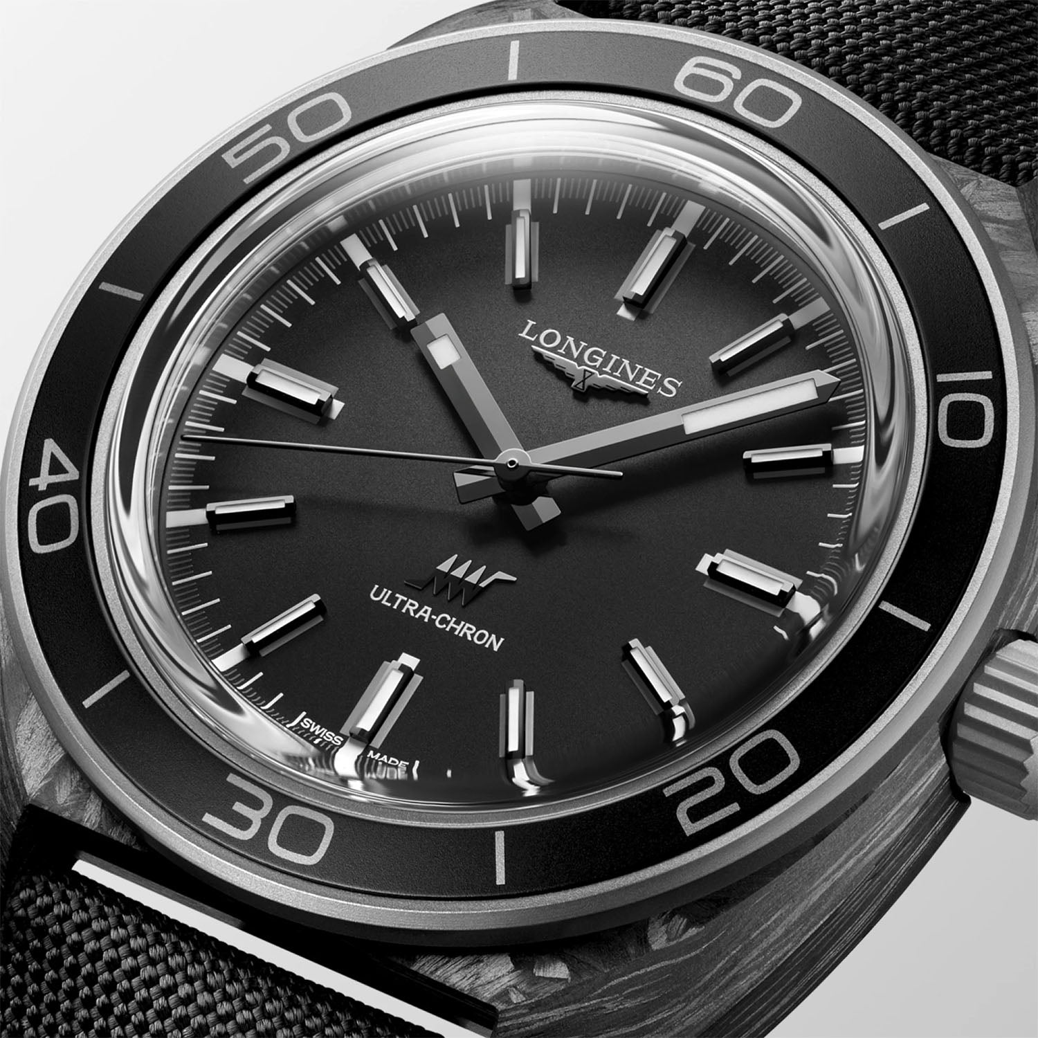 Longines Ultra-Chron Diver 43mm Men's Bracelet Watch - Berry's Jewellers