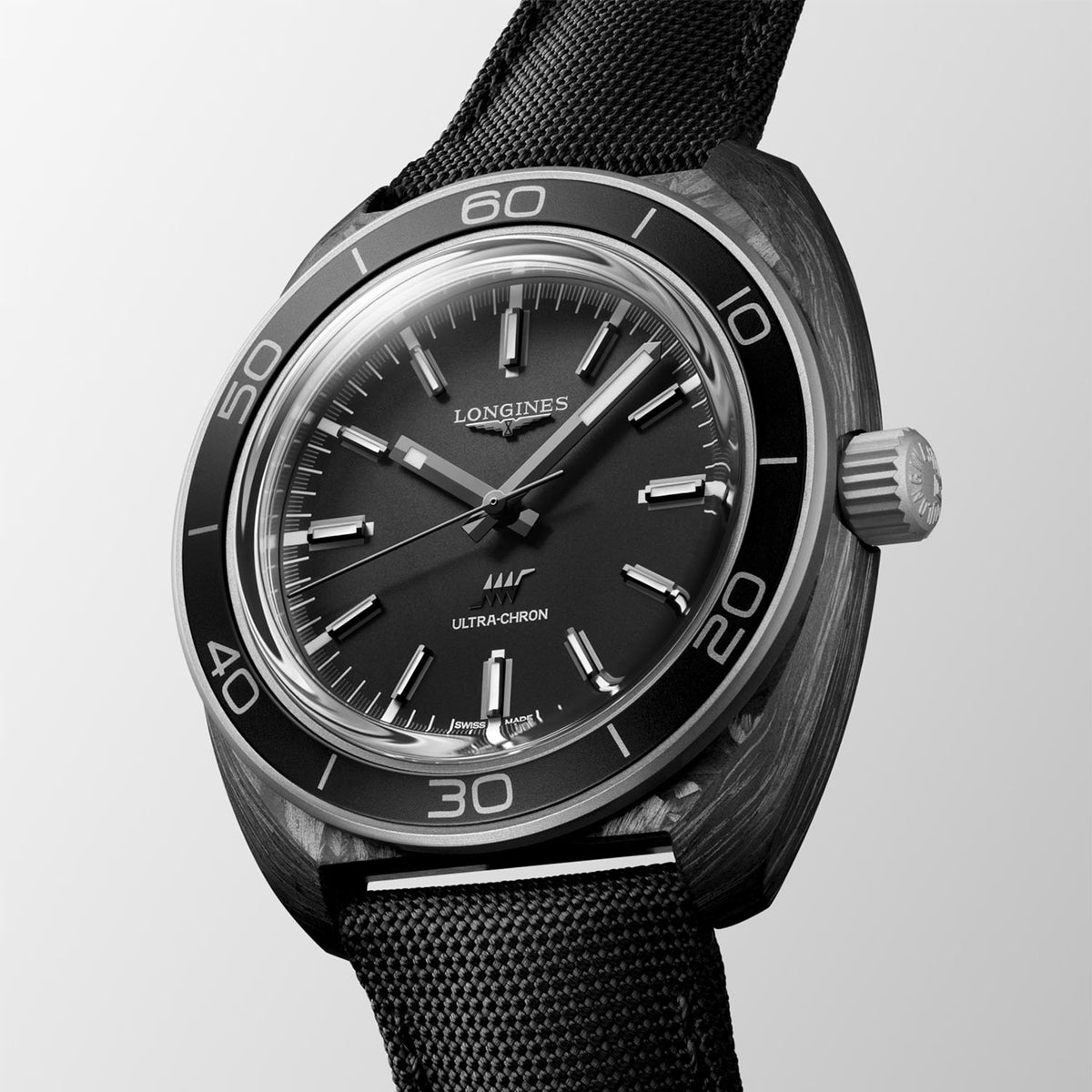 Longines Ultra-Chron Diver 43mm Men's Bracelet Watch - Berry's Jewellers
