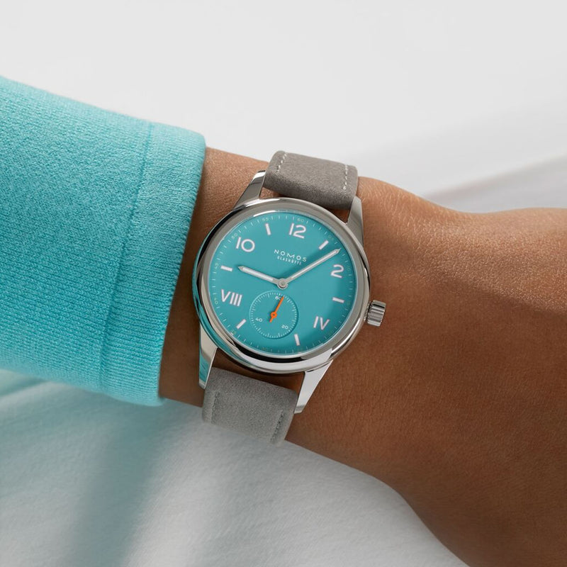 NOMOS Glashütte Club Campus 36mm Turquoise Dial Manual-Wind Watch. - Berry's Jewellers