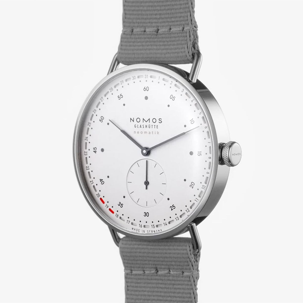 NOMOS Glashütte Metro Neomatik 41mm Update White  Automatic Watch - Berry's Jewellers